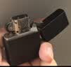 ZIPPO打火机之宝防风煤油 黑裂漆经典商标 生日礼物送男友 含油套装 实拍图