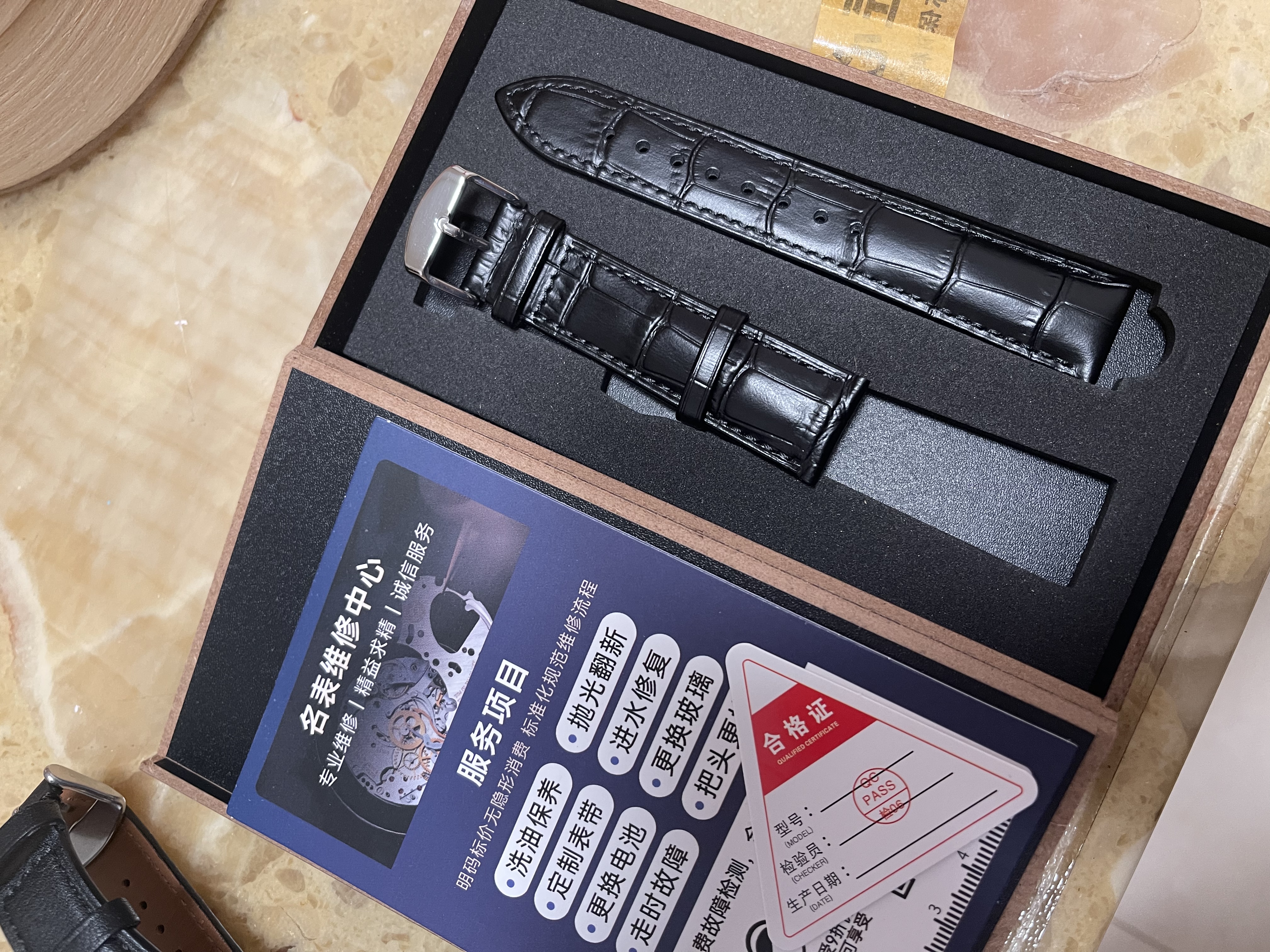 图登表带真皮男女针扣蝴蝶扣款适用卡西欧天梭浪琴欧米茄罗西尼dw精工西铁城天王阿玛尼小米华为手表带 黑色-银色针扣 20mm 实拍图