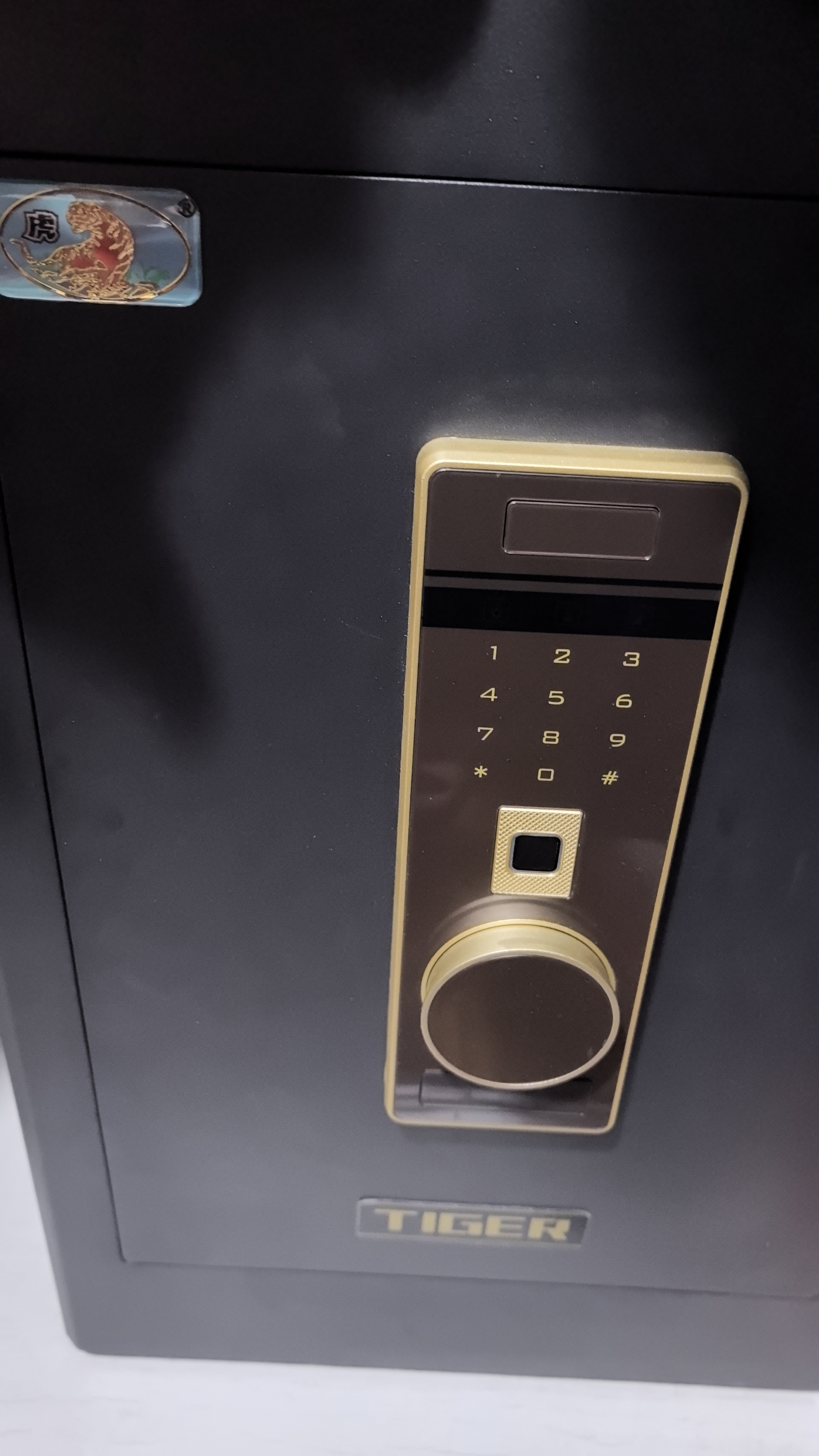 虎牌保险柜家用小型指纹密码WiFi保险箱办公全钢防盗可入墙 60金刚黑 驭尚系列（触控密码+TOUCH指纹识别） 实拍图