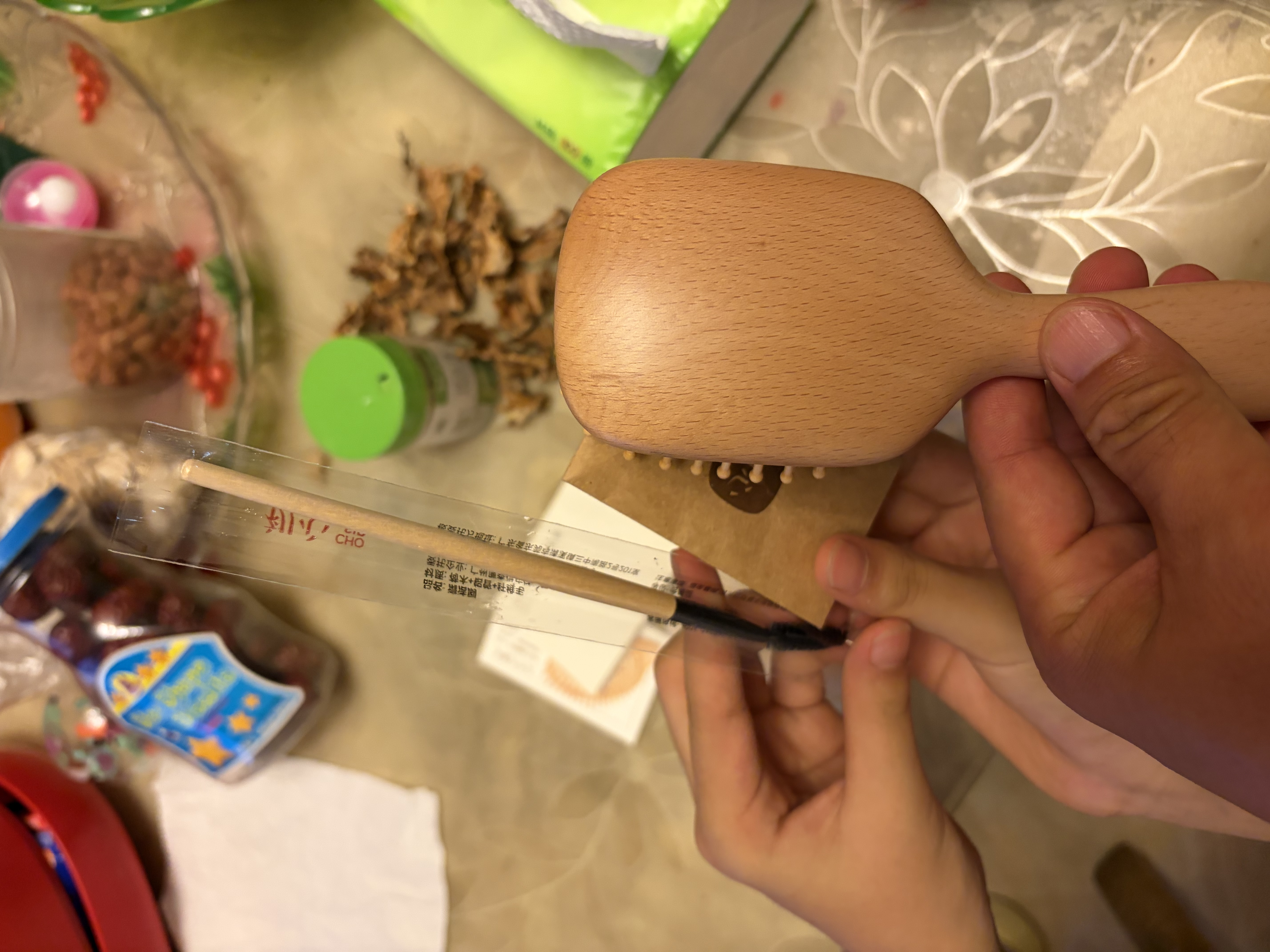 初心迷你榉木按摩梳子气垫梳便携旅游按摩头皮学生梳子女生日礼物送女生实用 实拍图