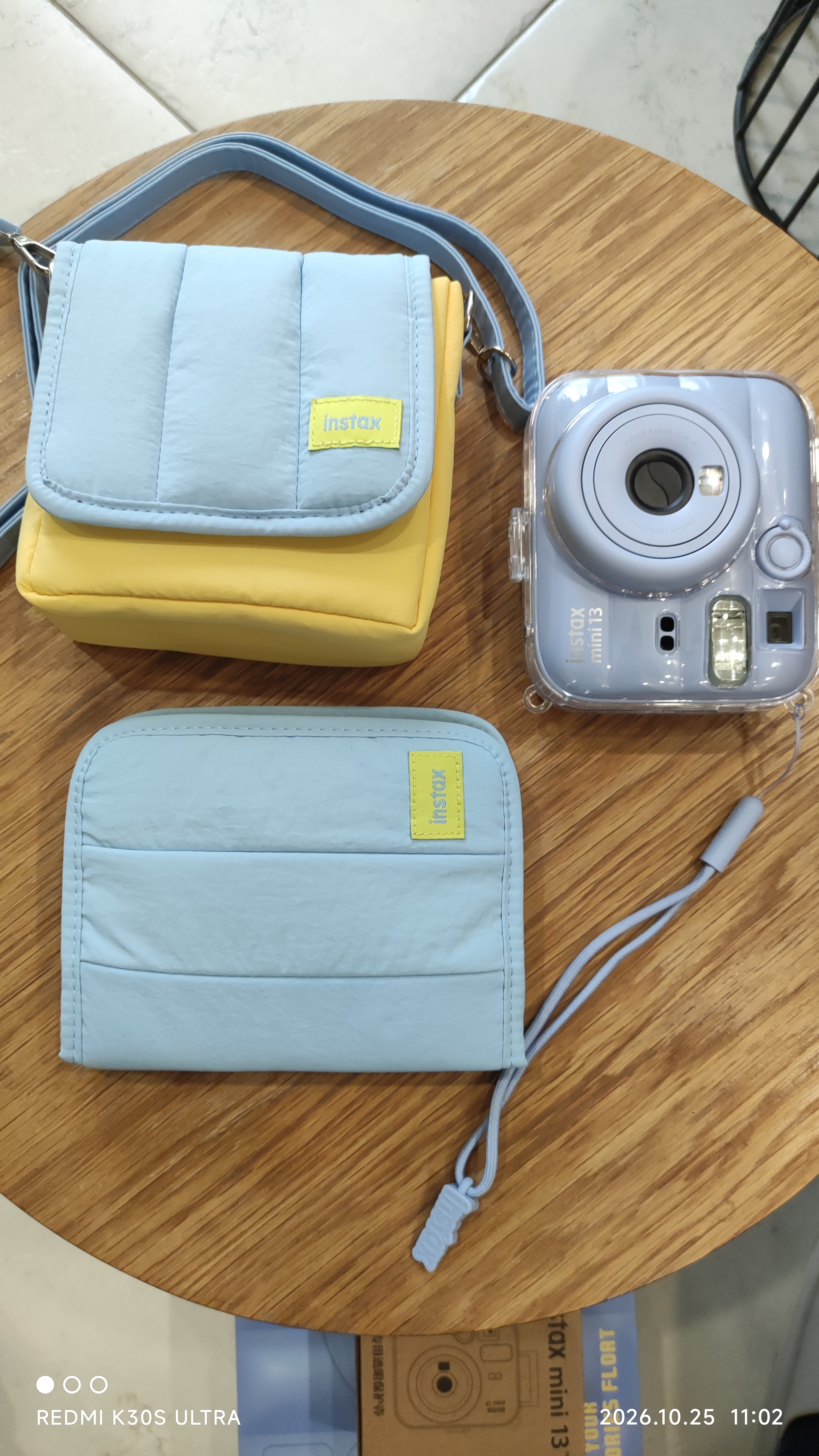 INSTAX富士instax立拍立得 一次成像相机 mini13漂浮记忆礼盒 海盐蓝 含10张幻梦银河相纸 实拍图