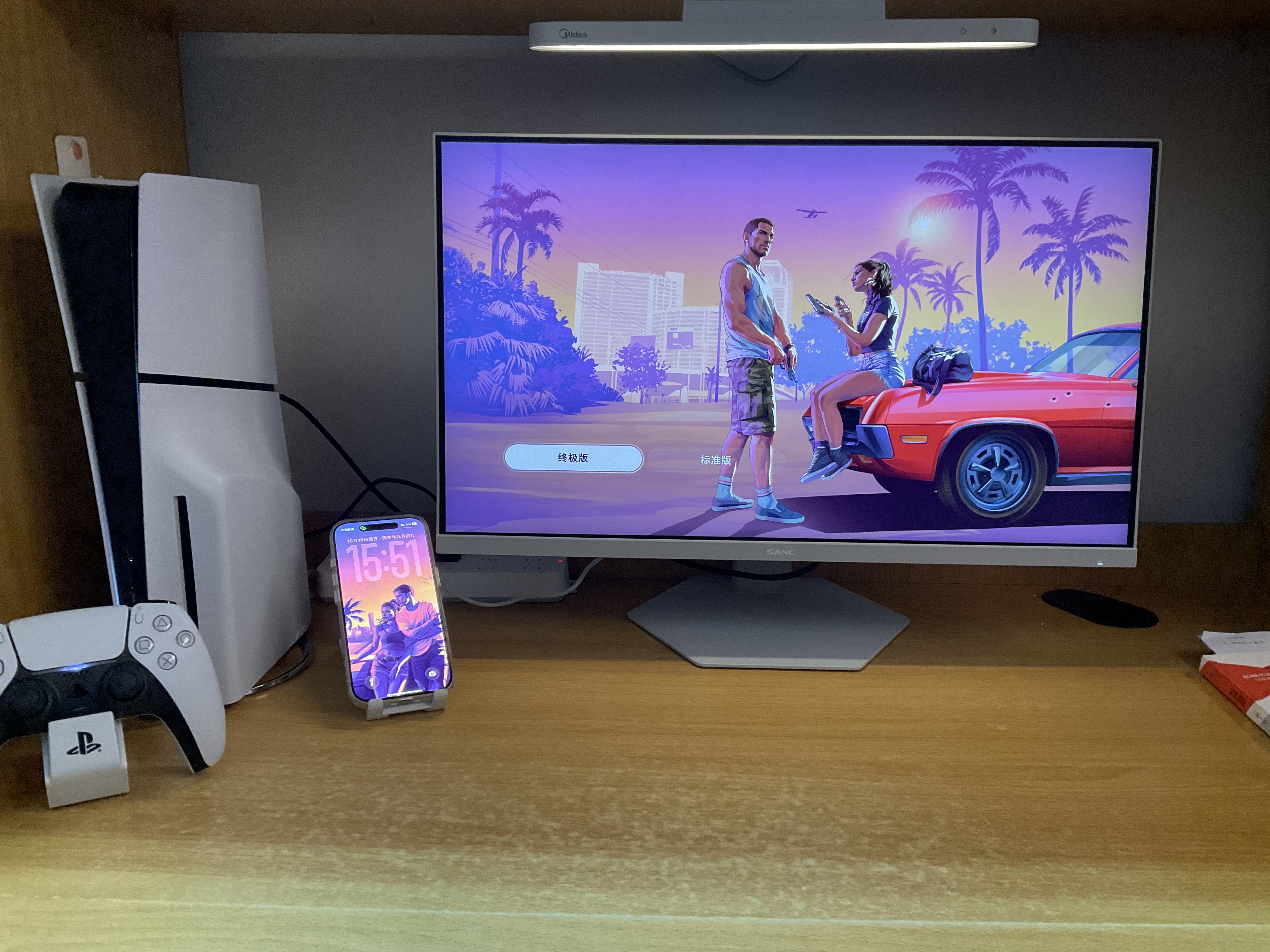 索尼（SONY）PS5 PlayStation5光驱版(轻薄版)国行PS5游戏机 PS5slim光驱版 游戏机【影之刃零游戏机专属】 实拍图