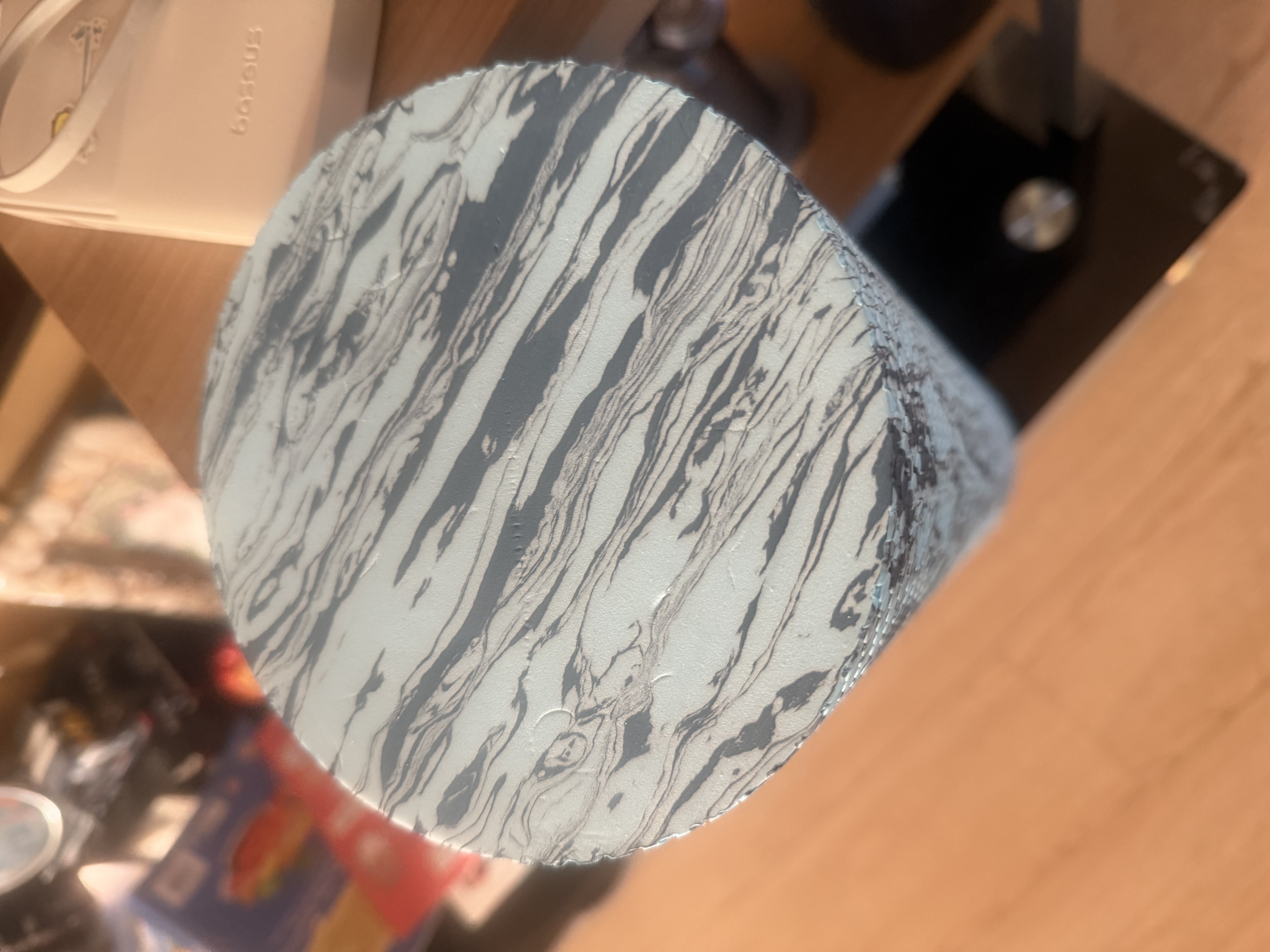 yottoy泡沫轴浮点初学者实心滚轴滚筒按摩肌肉放松瑜伽柱 60*15cm蓝混色 实拍图