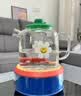 GLASSLOCK盖朗&WiggleWiggle全玻璃养生花茶烧水壶恒温1.5L大容量冲奶炖煮一体办公室节日女生礼物 实拍图