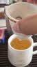 金镶玉茶杯三件套羊脂玉瓷家用陶瓷泡茶水分离马克杯礼盒装云中游 实拍图