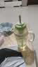 【京东物流】水杯冰霸吸管杯高颜值学生茶水分离大容量杯子 肚肚杯1个-浅绿色 实拍图
