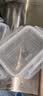 龙士达食品级密封保鲜盒微波炉饭盒透明塑料冰箱专用食物收纳盒2.5L*2 实拍图
