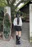 ZHR长筒靴子女冬不过膝厚底骑士靴复古西部旅游瘦瘦女靴BL323黑色37 实拍图