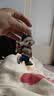 新款创意小狗背包挂件车载亚克力平面挂饰可爱钥匙扣送闺蜜款吊坠 蓝泰迪1个 实拍图