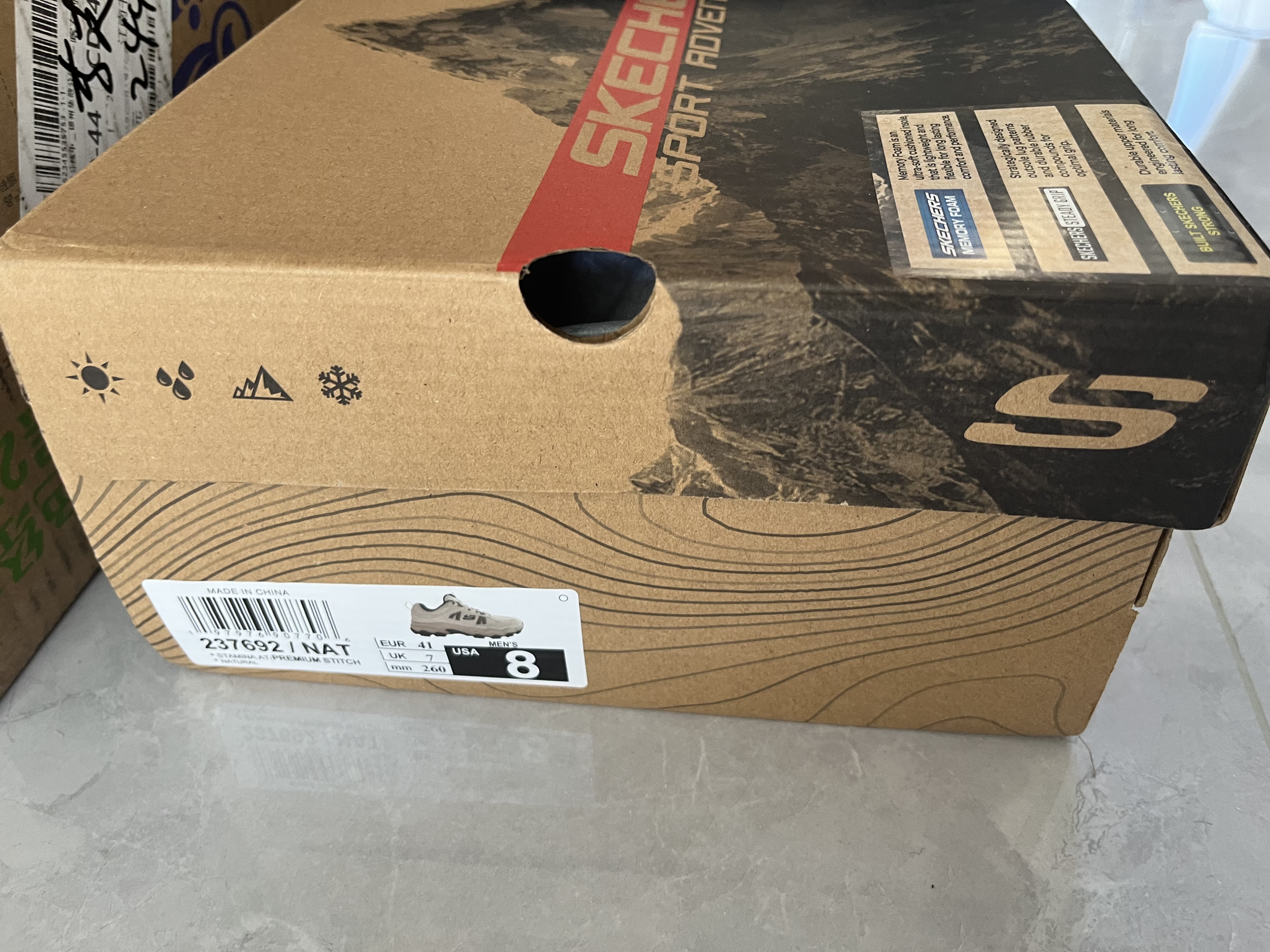 斯凯奇城岚|男鞋户外徒步鞋舒适复古运动休闲鞋237692 实拍图