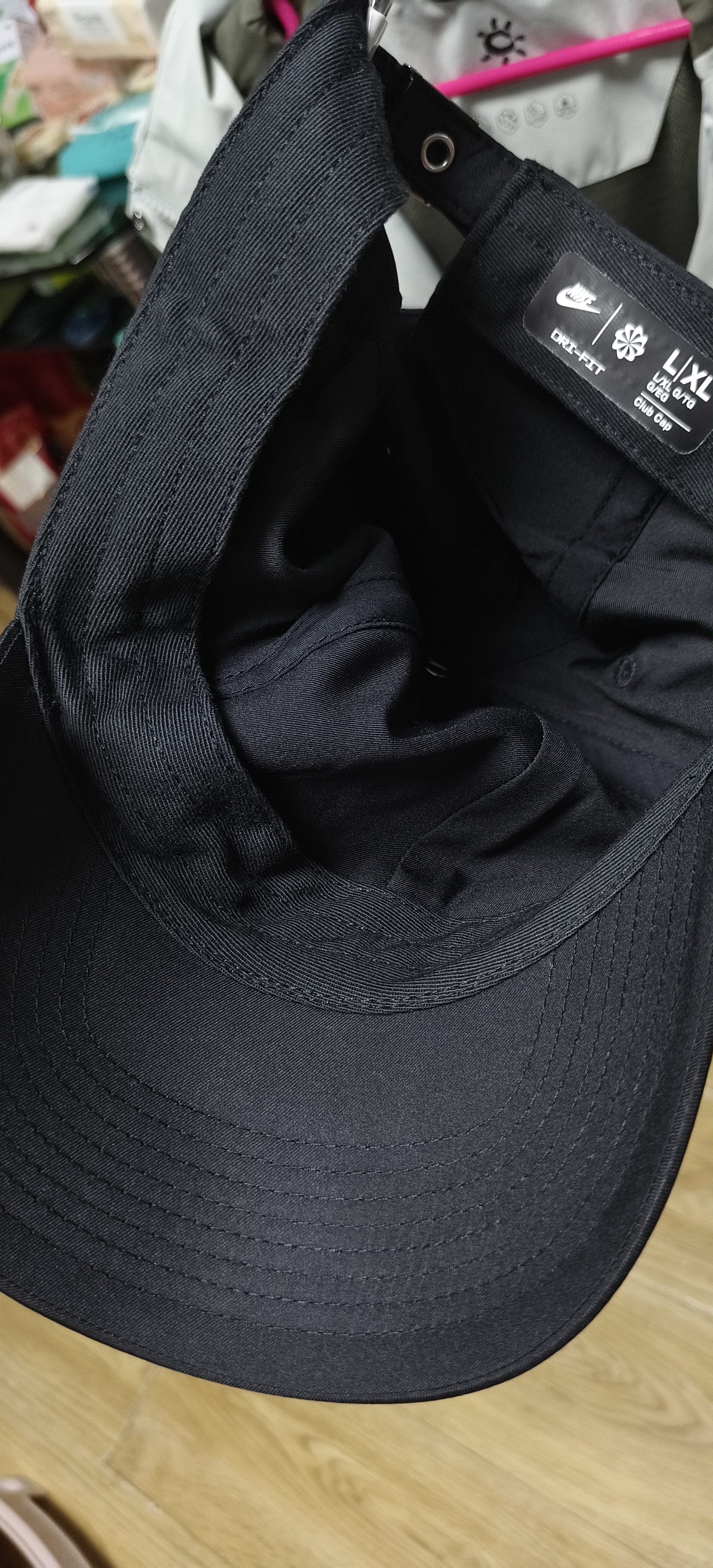 耐克NIKE运动配饰男女太阳帽棒球帽CLUB CAP速干帽子FB5372-010黑L/XL 实拍图