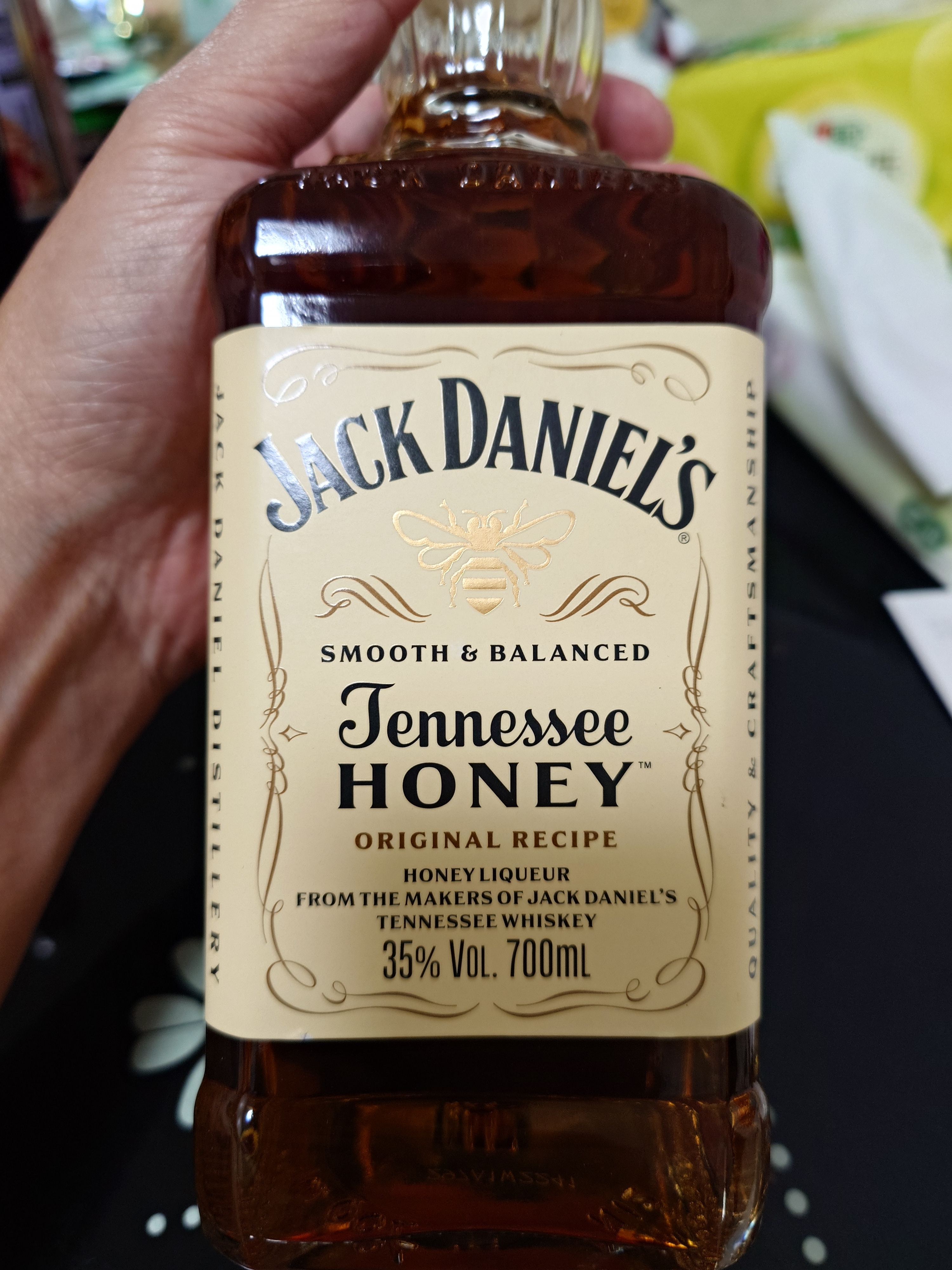 杰克丹尼（Jack Daniels）蜂蜜味700ml 美国田纳西州  调和型 威士忌 力娇酒 实拍图
