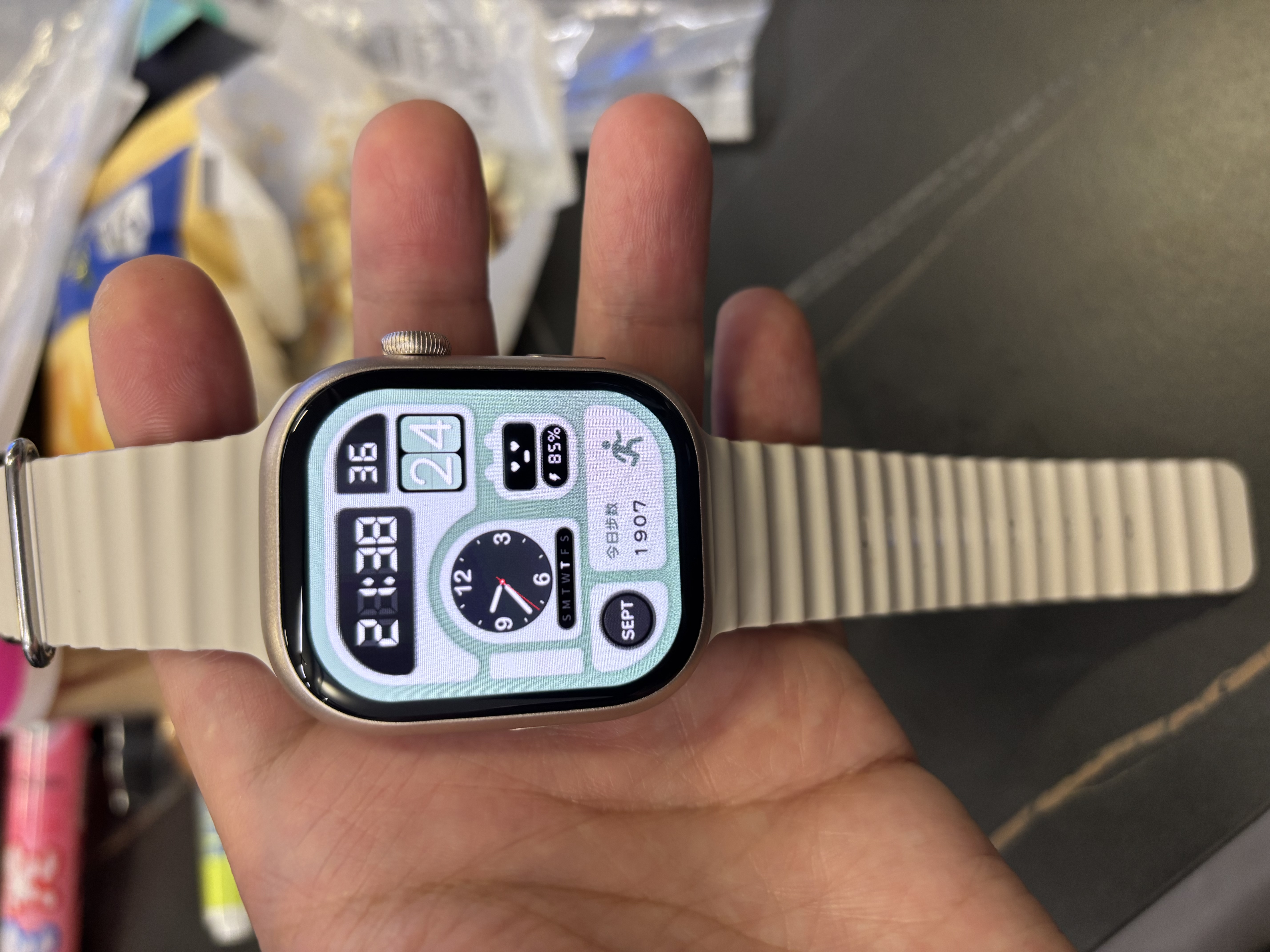 索爱T7金色智能电话手表GPS可插5G卡全网通蜂窝版初高中学生旋转摄像心率血氧拍照防水NFC成人男女礼物 实拍图
