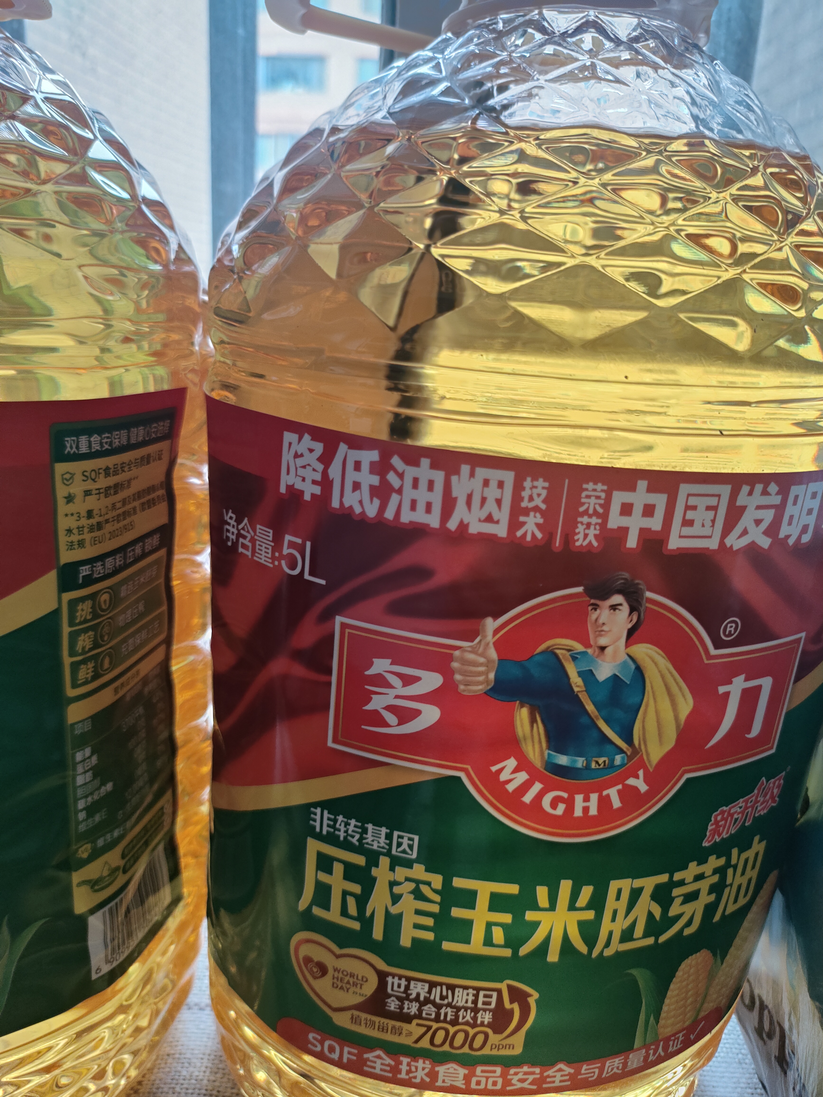 多力压榨玉米油 囤货箱装 6.18L*4桶 实拍图