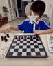 友邦（UB） 国际象棋磁性折叠便携成人儿童学生教学露营用棋4812B-C(大号) 实拍图