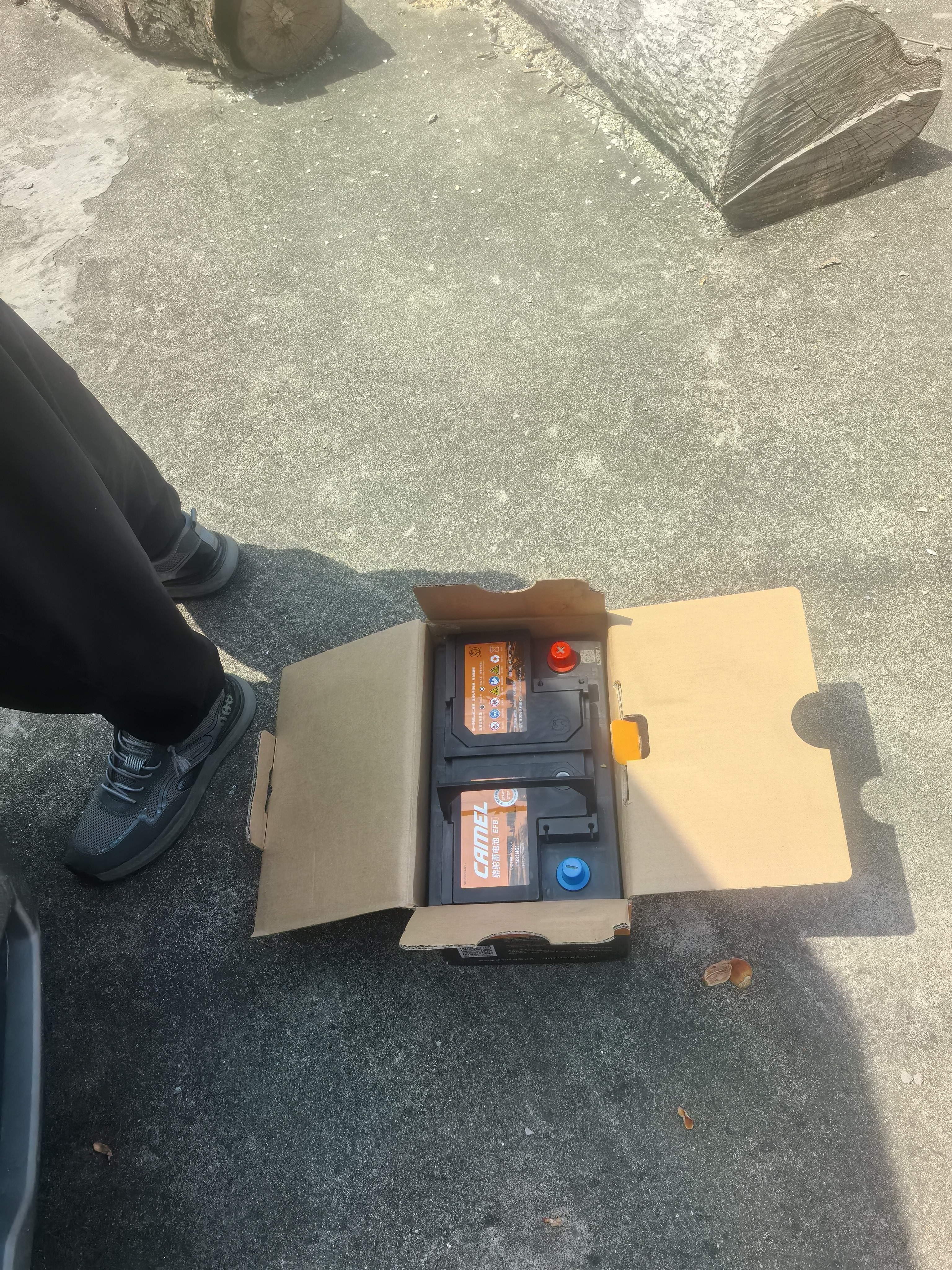 骆驼汽车电瓶启停蓄电池橙标EFB-70奥迪领动奇骏途安新帕萨特以旧换新 实拍图