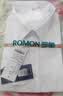 罗蒙（ROMON）白衬衫男士商务职业长袖抗皱免烫弹力正装衬衣男白色短袖41 实拍图