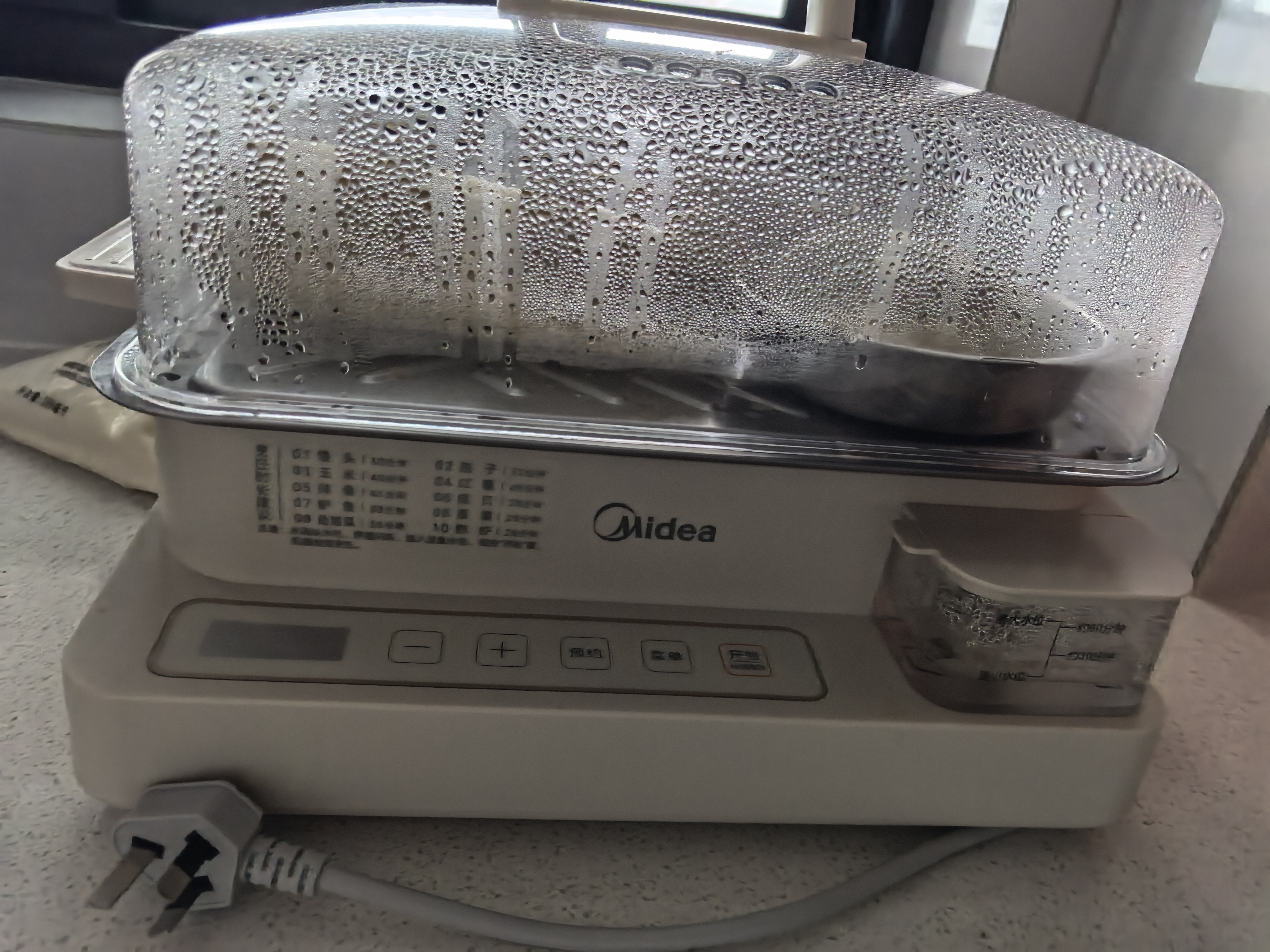 美的（Midea）电蒸锅22L三层大容量0涂层电蒸箱家用电热锅智能多用途锅28秒上汽蒸包子锅全透视窗ZGC322301 实拍图