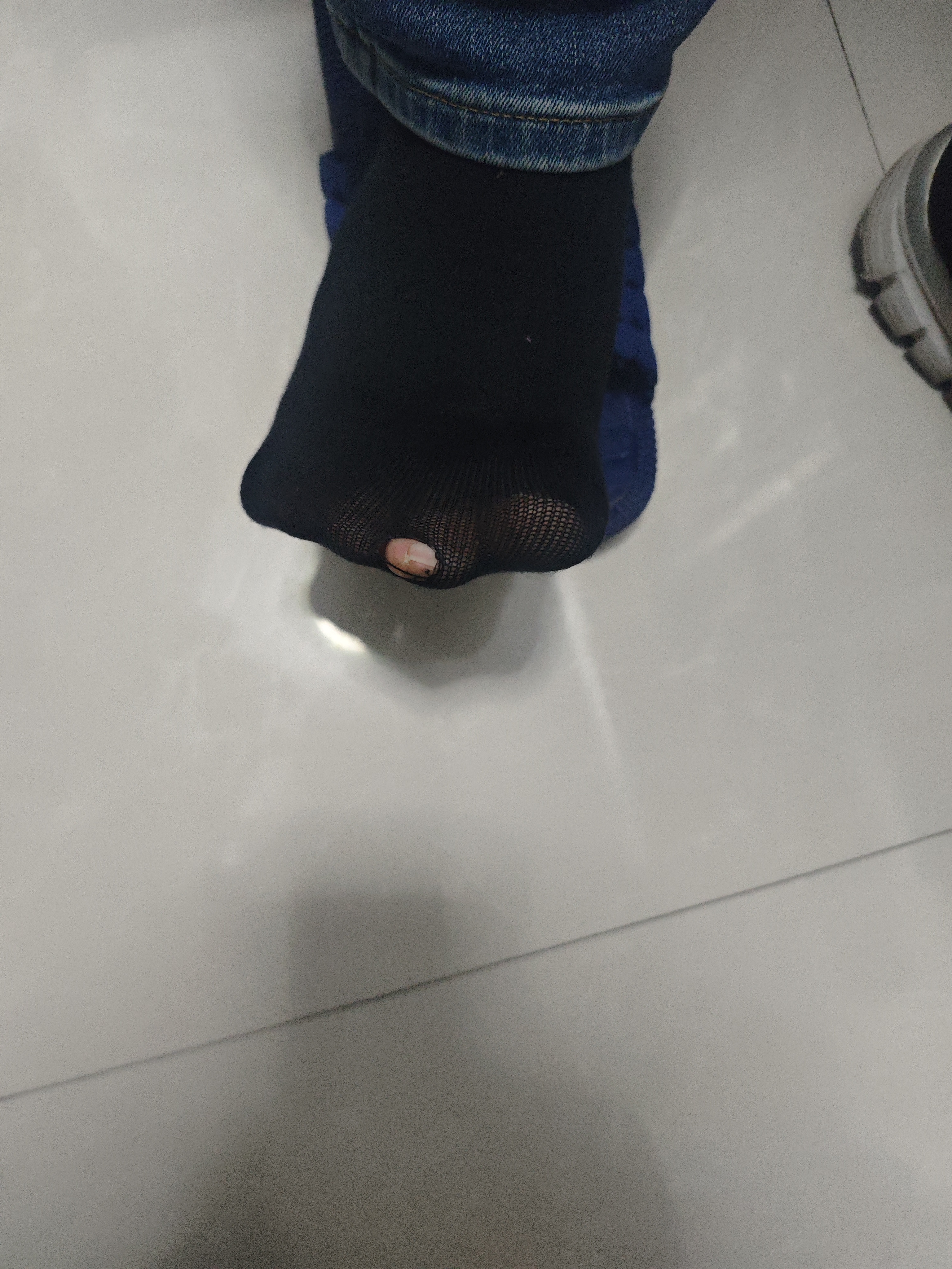 莫代尔6双装男士袜子男100%纯棉短袜男春夏防臭薄款网眼运动抗菌船袜 实拍图