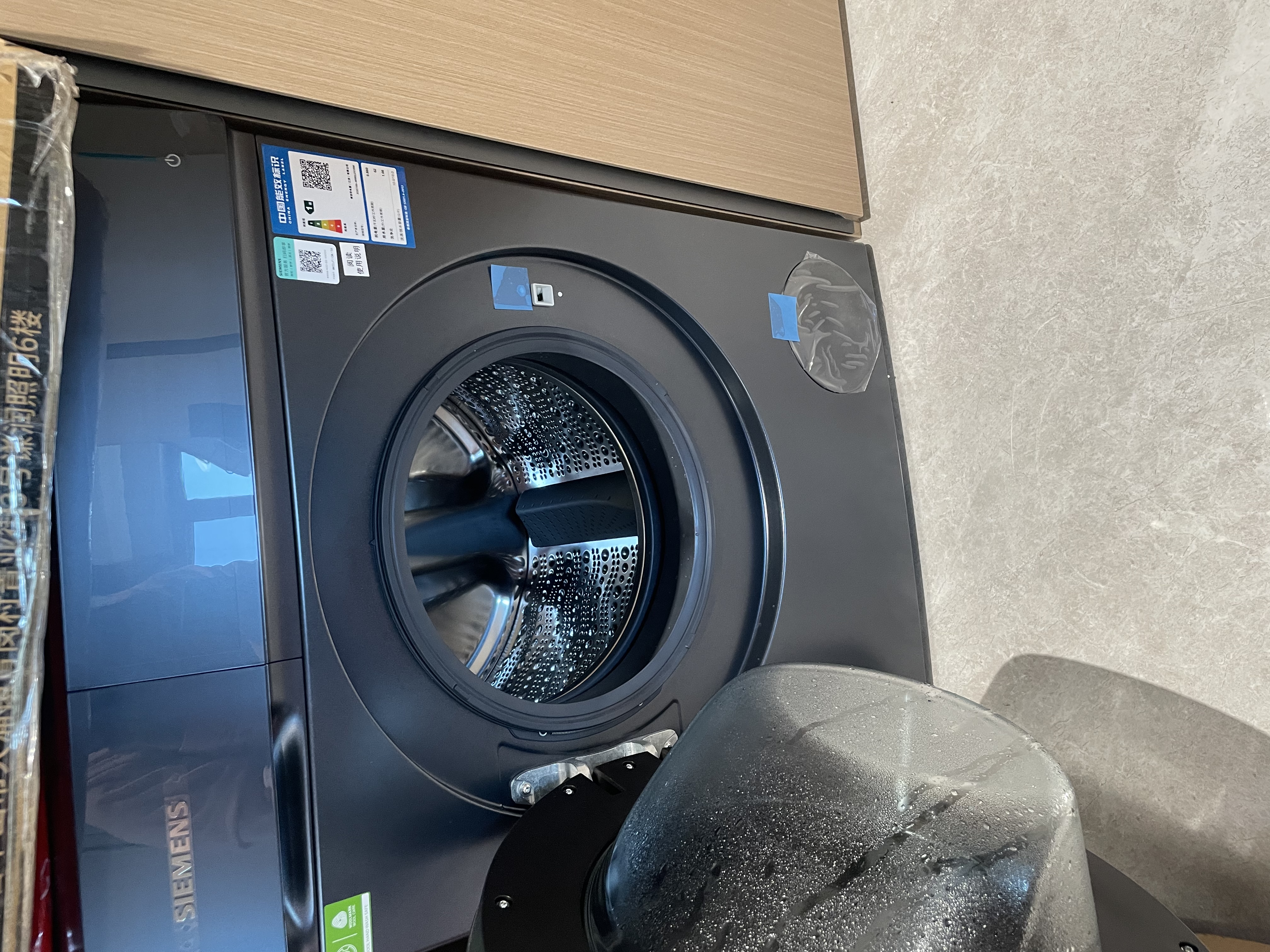 西门子（SIEMENS）小幸熨轻享 10KG大容量 全自动滚筒洗衣机自带烘干 洗烘一体 深层净洗 WN52J7I10W 实拍图