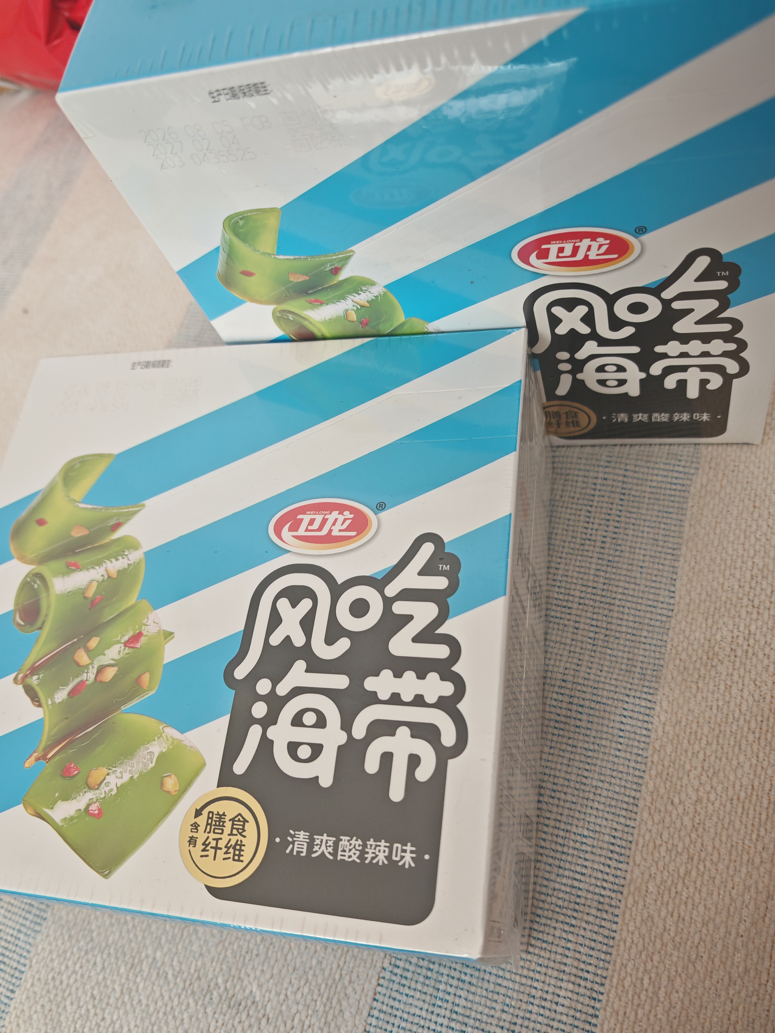 卫龙风吃海带 酸辣味 0脂即食休闲解馋零食下饭菜 400g （约20包） 实拍图
