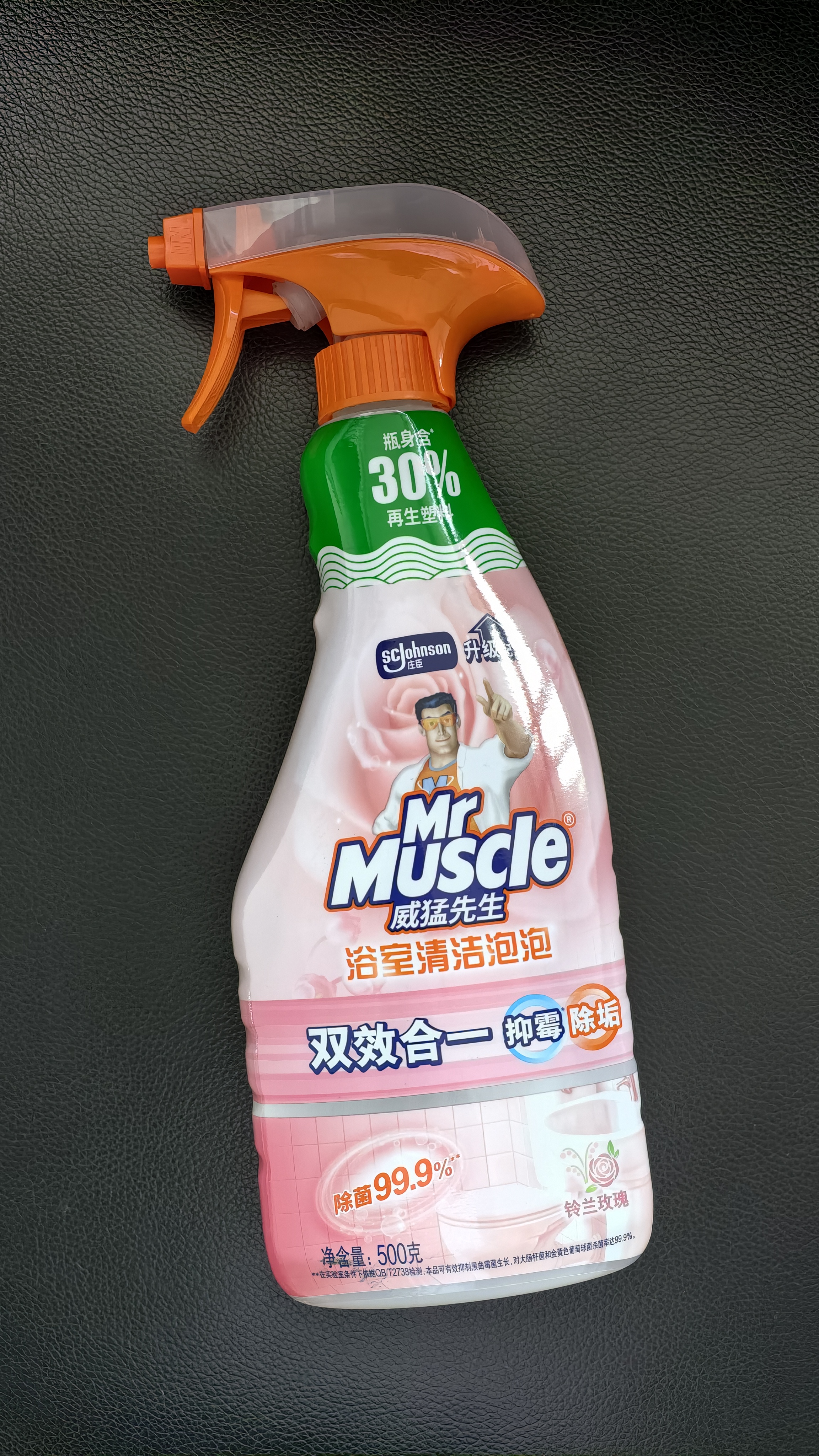 威猛先生（Mr Muscle）浴室清洁泡泡(铃兰玫瑰)500g 墙面瓷砖玻璃强力去污除水垢 实拍图