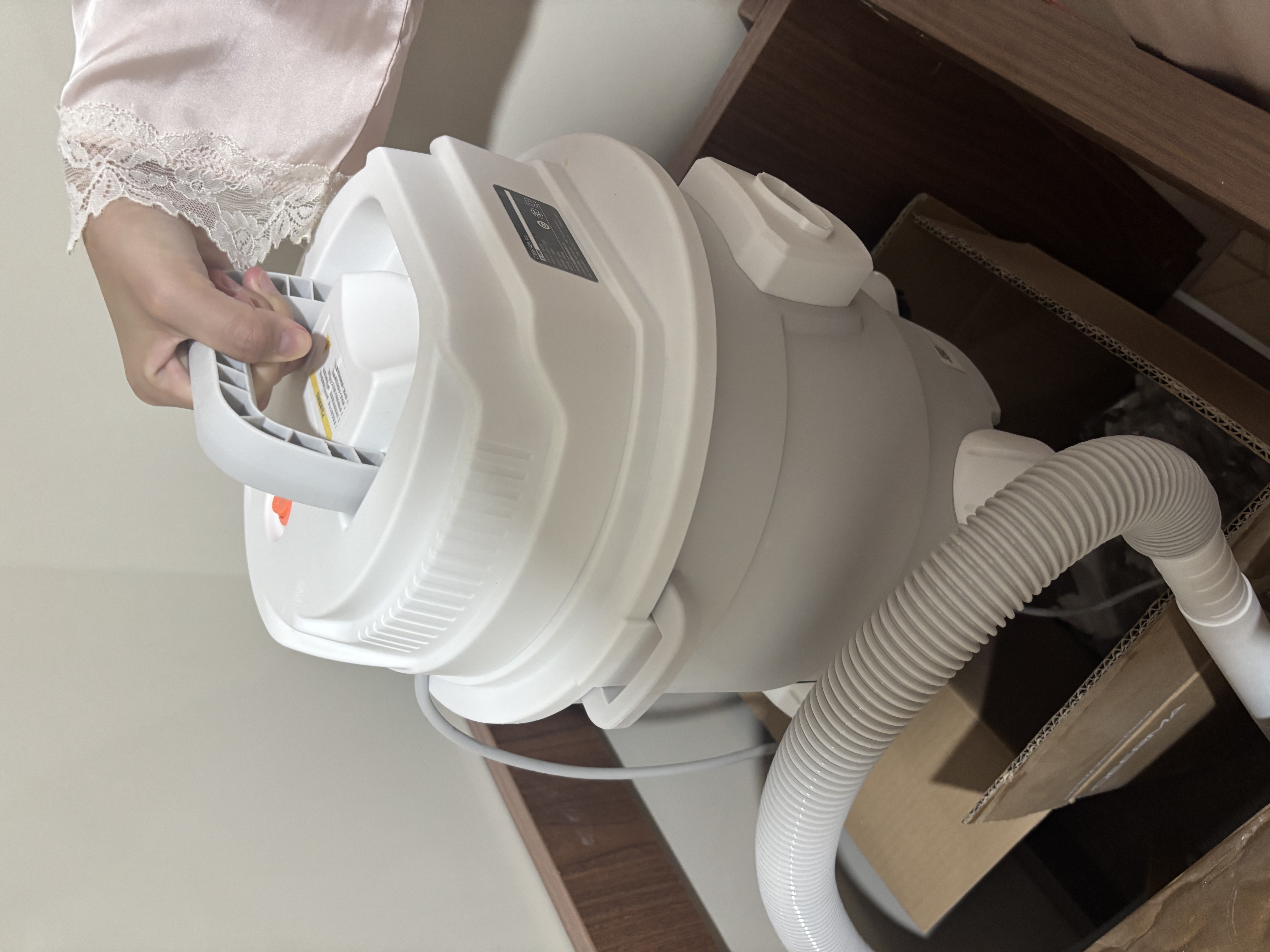 德尔玛（Deerma）【返50E卡到手102元】TJ700S 桶式吸尘器 开荒装修院子吹灰 家用商用 1200W大功率 3用吸头 实拍图