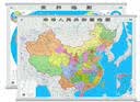 【2026】中国地图+世界地图挂图 约1.1米*0.8米 2张高清防水标准政区图 学生地图 地理学习 办公家用装饰 无拼缝新版墙贴挂画挂图 实拍图