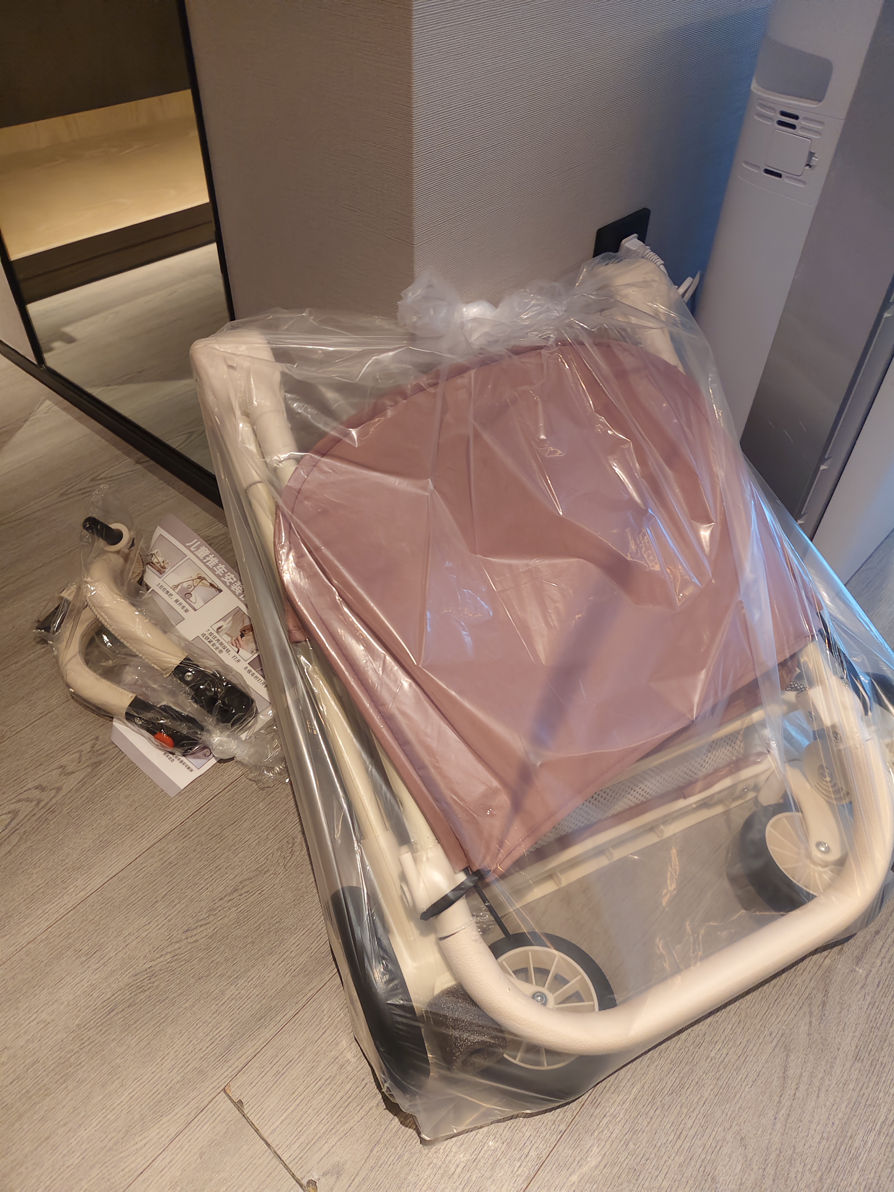 口袋伞车遛娃神器轻便可折叠大童婴儿推车宝宝可躺推车旅行车小巧 时尚款红色（储物兜） 实拍图