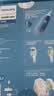 飞利浦（PHILIPS）【中秋礼品】声波电动牙刷 钻石3系 5倍洁齿5种模式 洁净亮白2刷头 送男士/女友 HX5181/02蓝 实拍图