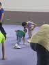 尤尼克斯（YONEX）羽毛球鞋yy基础款舒适亲子款青少年SHB101JRCR白/蓝36码 实拍图