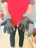 目丸保暖手套男女户外冬天骑行防寒风加绒厚触屏女防水冬季棉滑雪手套 9#深灰色 深度暖手套-男款 实拍图