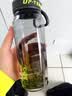 希乐（cille）塑料水杯大容量tritan夏季男女学生运动健身便携刻度茶水分离杯子 实拍图