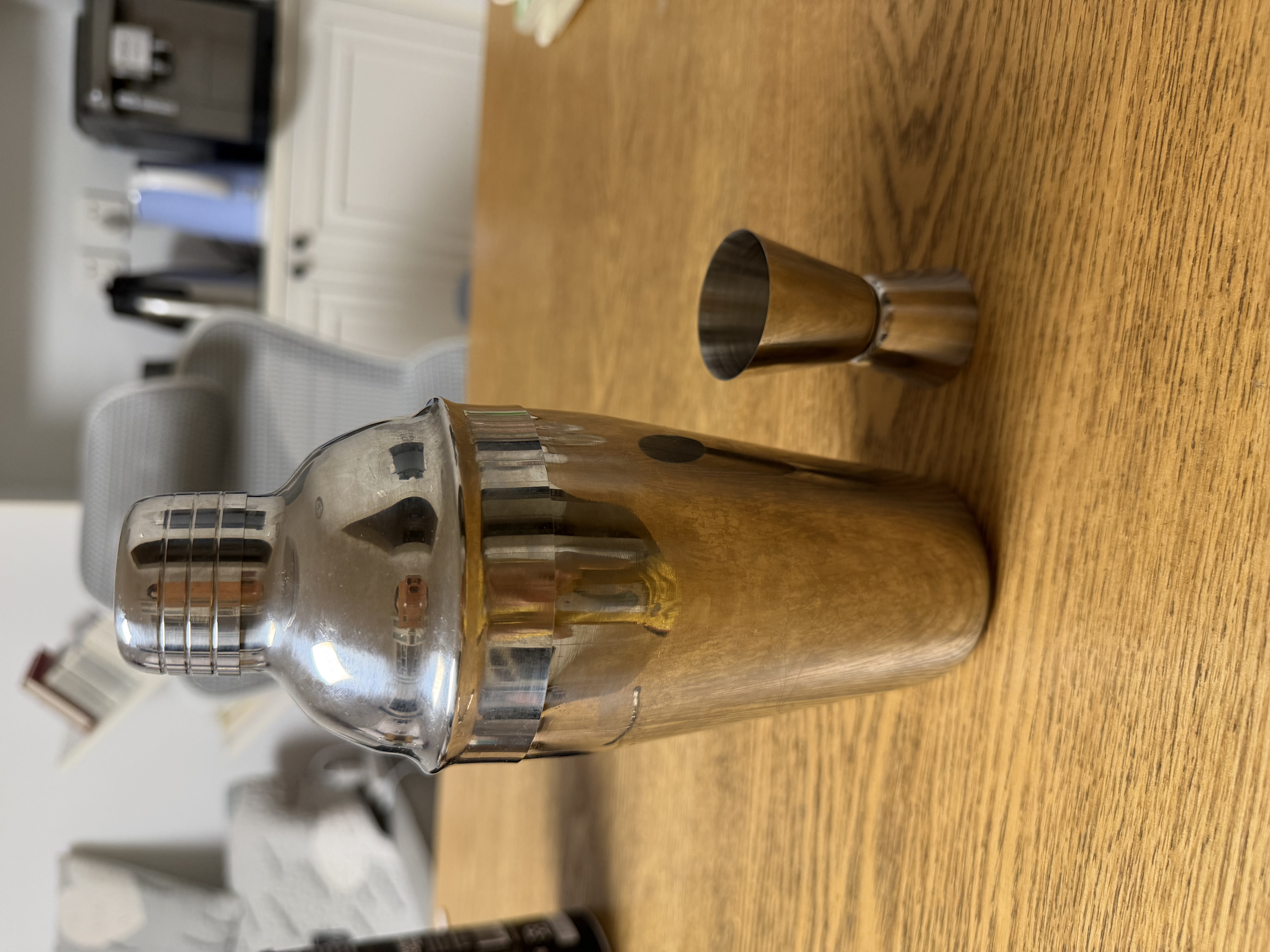 CLITON304不锈钢调酒器 奶茶店手打柠檬神器鸡尾酒手摇雪克杯壶4件套装 实拍图