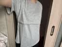 爱宝适月子服哺乳上衣单件透气孕妇横开口哺乳喂奶可外穿短袖款XL码M626 实拍图