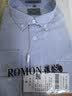 罗蒙（ROMON）100%纯棉牛津纺长袖衬衫男士休闲上衣春秋新款中青年商务休闲衬衣 1021蓝色 42 实拍图