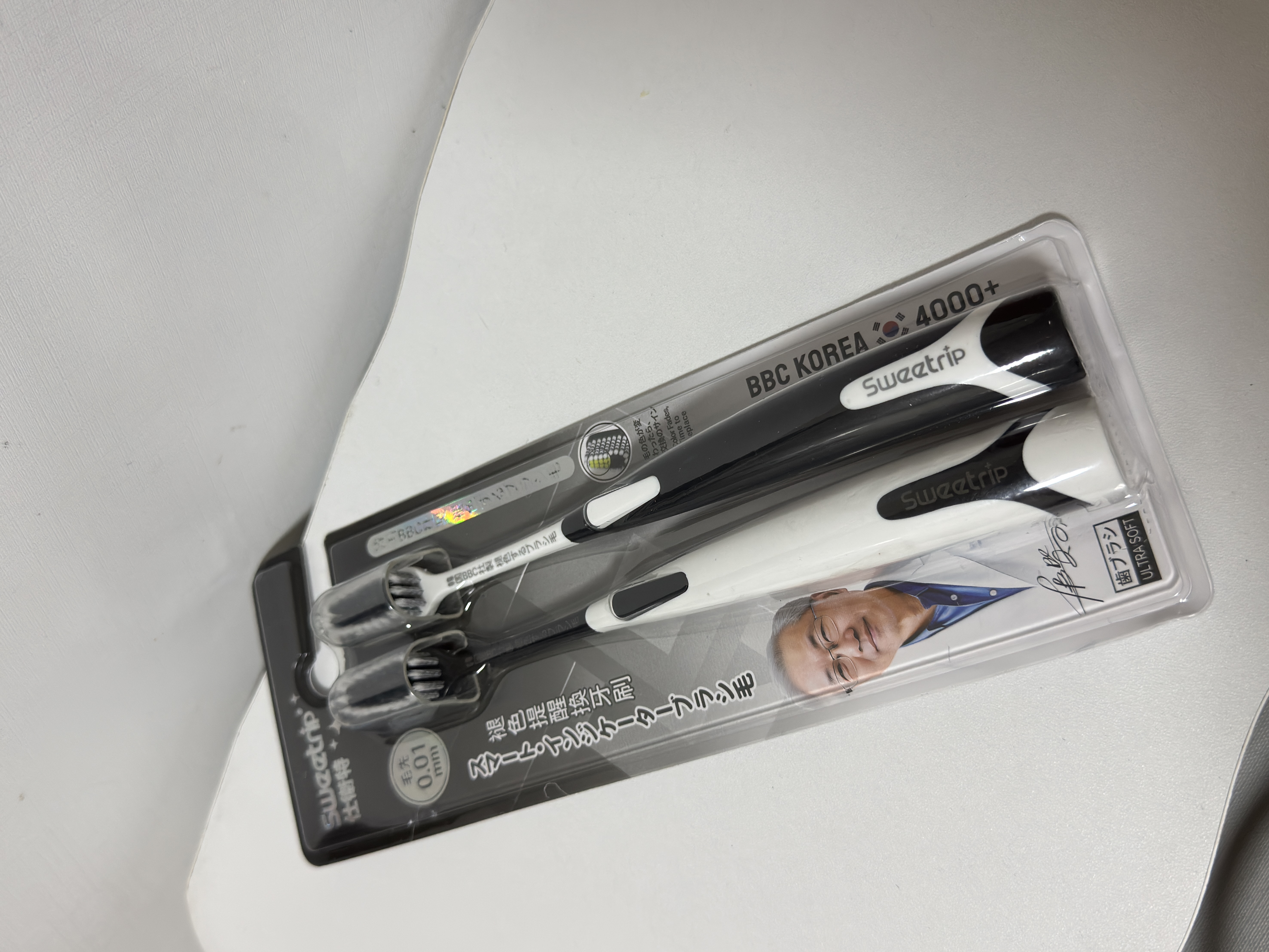 Sweetrip日本去渍牙刷高端去黄中硬毛成人宽头牙刷男士专用强效去烟渍牙垢 实拍图