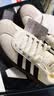 adidas「T头鞋」VL COURT CLASSIC板鞋德训鞋男女阿迪达斯轻运动   汉玉白/黑色/树脂黄   44.5 实拍图