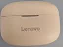 联想（Lenovo）真无线蓝牙耳机 半入耳式耳机 音乐运动游戏耳机蓝牙5.4 超长续航高清音质 EA110月岩白 实拍图