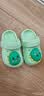 牧童儿童拖鞋男宝宝洞洞鞋软底女童卡通洗澡婴幼儿家居鞋 奶龙绿140 实拍图