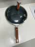 中康铁锅炒锅极铁锅第四代深氮精极铁无涂层电磁炉燃气灶平底圆底通用 【第四代极铁锅】单锅+可立可视锅盖 32cm 平底 实拍图