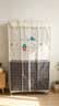 简易衣柜卧室钢管布衣柜加粗20管出租房衣橱宿舍小衣柜简约储物柜 80CM吊灯【合金钢接口】 实拍图