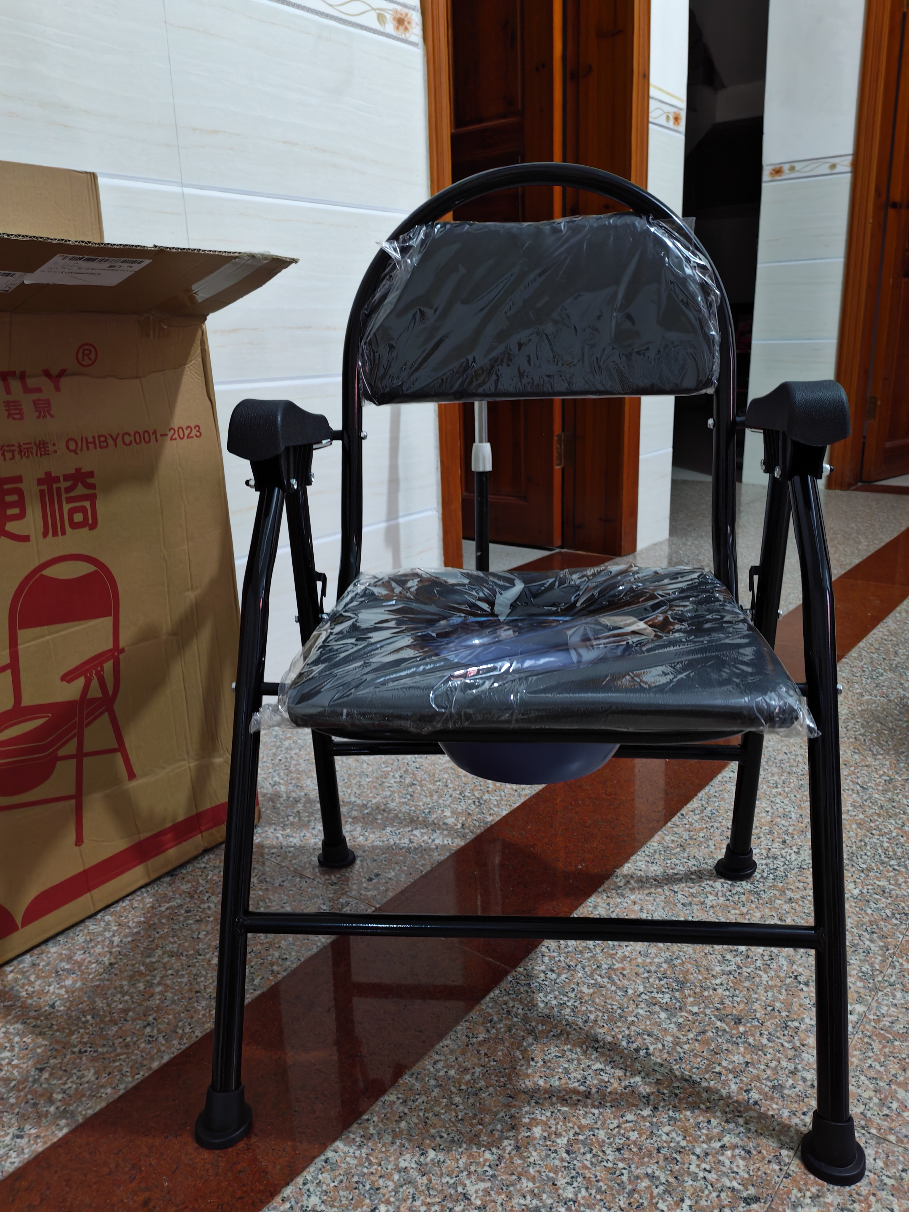 长寿泉坐便椅老年人坐便器蹲厕坐便凳家用结实孕妇大便座椅移动马桶Z1 实拍图