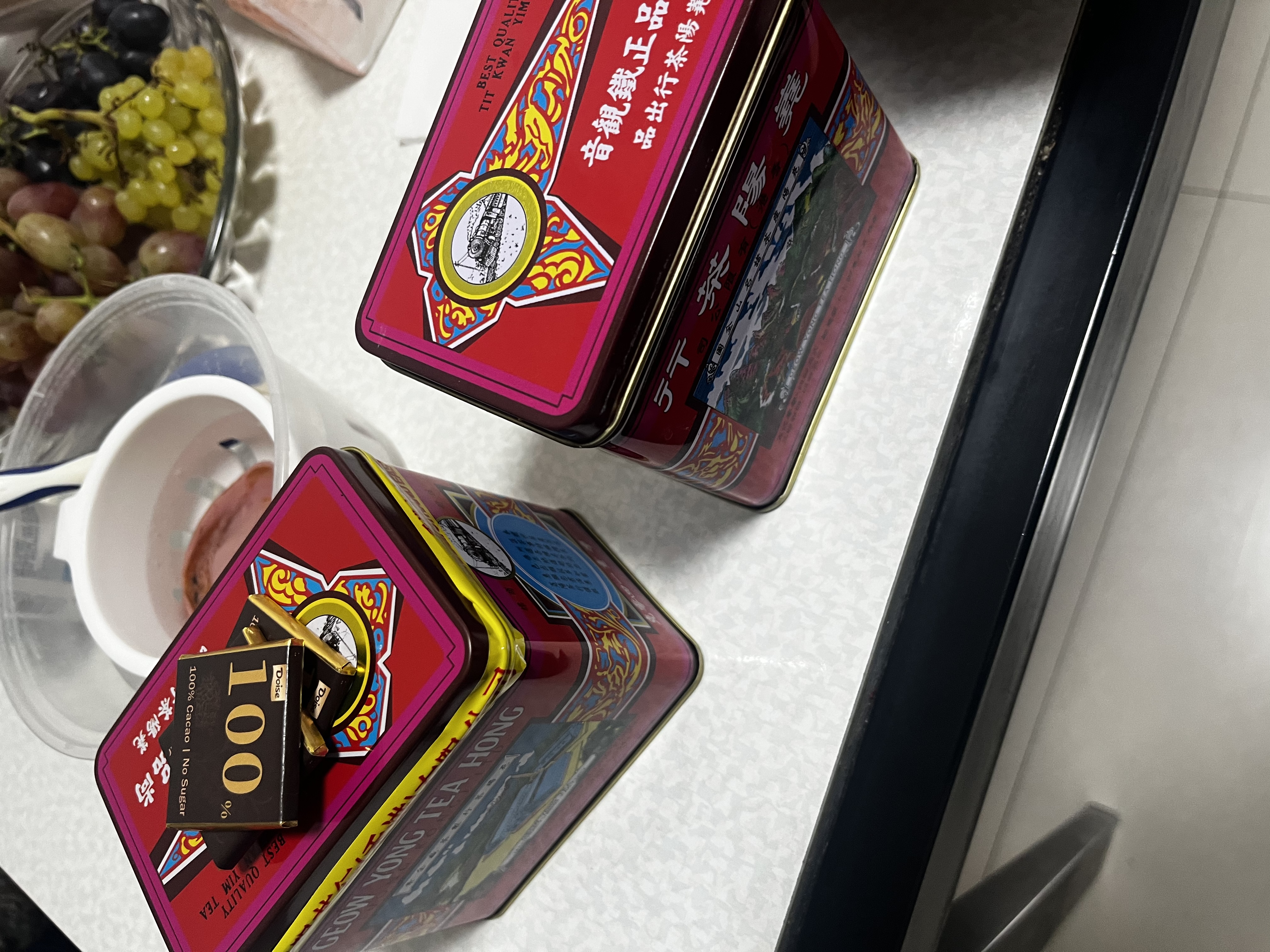 嶤阳茶行【140克尚品铁观音红罐】重火碳焙茶熟茶蔡澜茶推荐香港尧阳茶行 【尚品140克】 实拍图