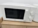 海尔（Haier）快捷微波炉家用小型 360°转盘加热 旋钮操控 易洁内胆 白色 6档火力 HW-M20J1W 实拍图