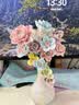 三彩熊33朵景德镇陶瓷花束陶瓷花瓶永生花女生生日礼物中秋节礼物送长辈 实拍图
