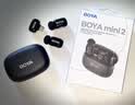 BOYA 博雅麦克风mini 2无线领夹麦克风手机直播收音麦 一拖二夹领式AI智能降噪迷你话筒户外拍摄收音器 实拍图