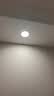 雷士（NVC）LED筒灯客厅卧室过道天花嵌入式窄边全铝孔灯7瓦暖白Ra95【米月】 实拍图