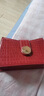CLEVER & KETCH红色包包结婚新娘包腋下包法棍包单肩斜挎手提婚包生日礼物送女友 酒红色-鳄鱼纹 实拍图