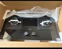 美的（Midea）燃气灶液化气 双灶具 4.8kW家用猛火灶台嵌两用 钢玻面板 可调底盘 二级能效 Q217B-M 实拍图